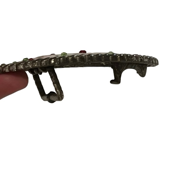 d.l. rhein Los Angeles Handmade Floral Belt Buckle southwestern rodeo stagecoach - Picture 5 of 10